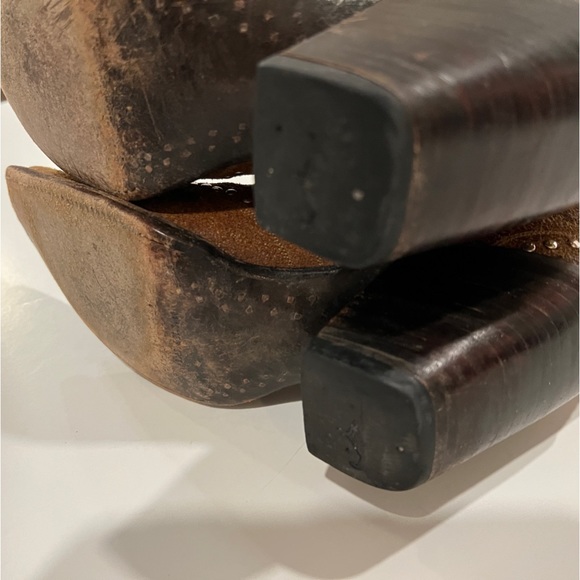 OLD GRINGO brown leather silver stud detail 6.5 - Picture 15 of 16